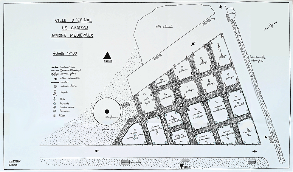 Plan d'ensemble, vue du dessus