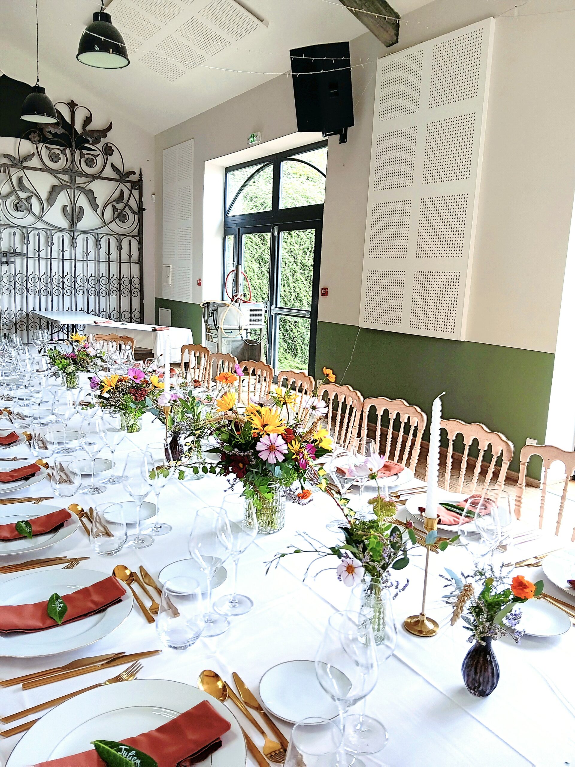 table de mariage champêtre